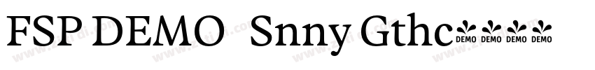 FSP DEMO   Snny Gthc字体转换